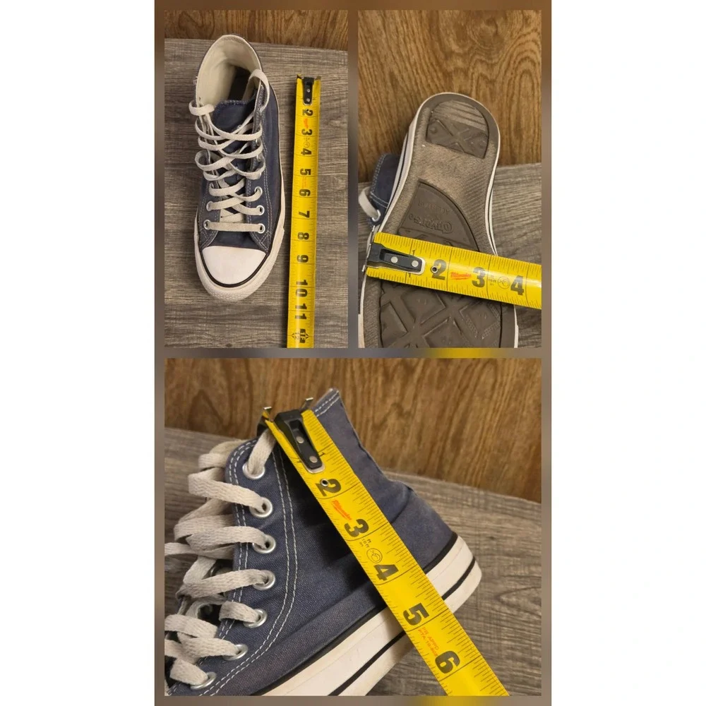 Converse High Top Shoes Sneakers Womens 8.5 Mens 6.6.5 Navy
